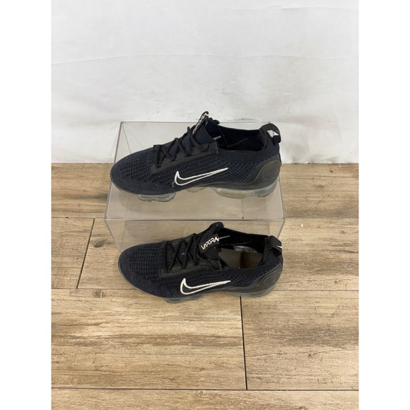Nike Air VaporMax Flyknit 3 Black White Womens Running Shoes Size 9 - Picture 9 of 10